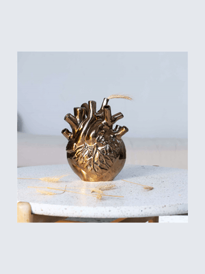 Rialheim Pumping Heart Vase Medium Bronze