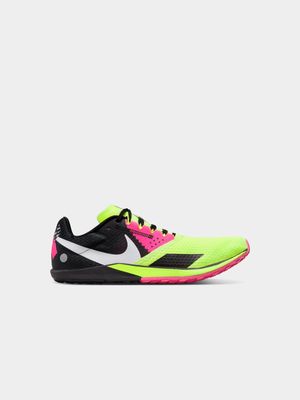 Mens Nike Rival Waffle 6 Black/Volt/Pink Running Shoes