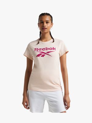 Women's Reebok Logo Light Pink Tee