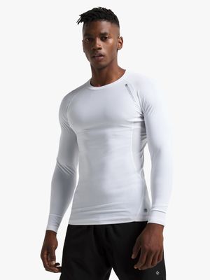 Mens TS Compression White Long Sleeve Top