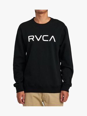 Men's Big RVCA Black Crew Sweater