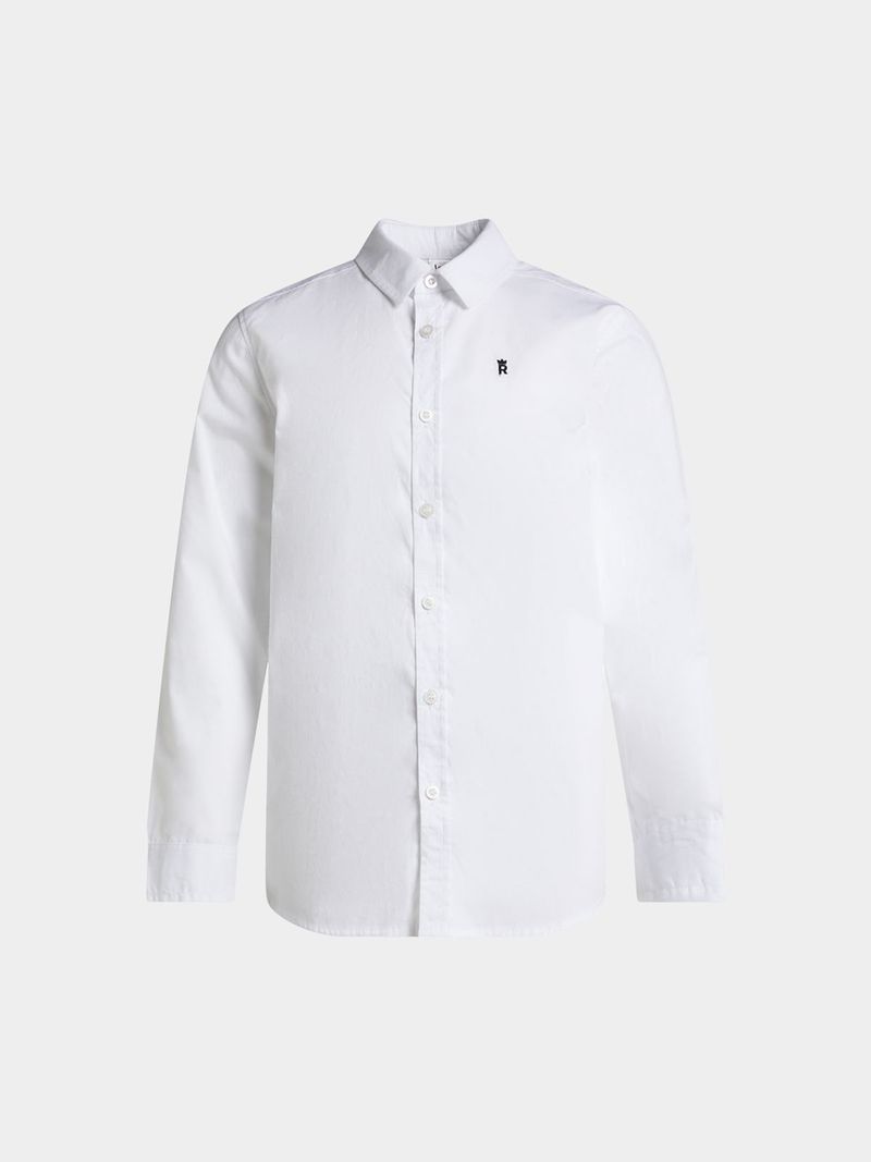Jet Older Boys White Long Sleeve Shirt - Bash.com