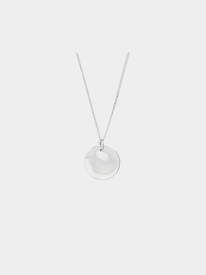 Sterling Silver 15mm Disc Pendant on Chain