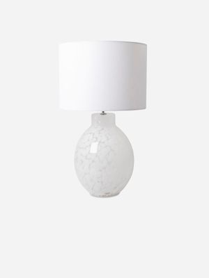 Speckled Glass Table Lamp with Shade 63cm