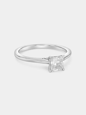 White Gold 0.7ct Lab Grown Diamond Solitaire Princess Ring