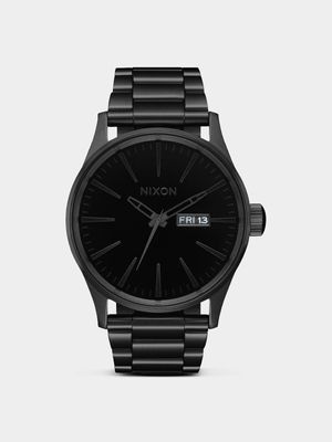 Nixon Men's Sentry Stainless Steel All Black Plated Watch
