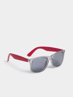 Boy's Grey & Red Sunglasses