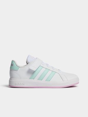 Kids adidas Grand Court White/Lilac Sneaker
