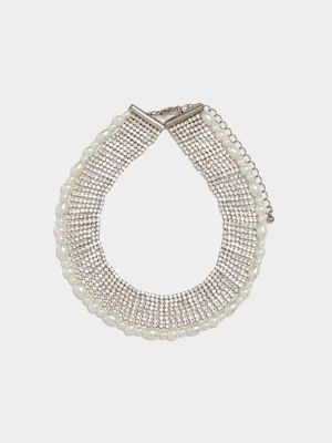 Luella Diamante Pearl Choker - Jewellery