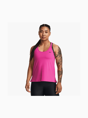 Womens Under Armour Knockout Pink Tank Top