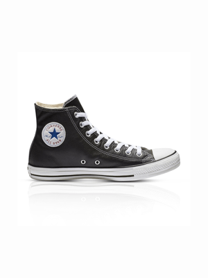 Converse Men's Chuck Taylor All Star High Leather Black Sneaker