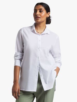 Women's White Voile Shirt