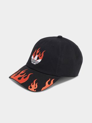 adidas Originals Unisex Flames Black Dad Cap