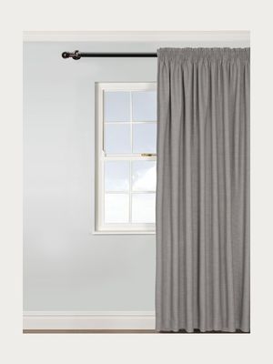 Curtain Taped Block-Out Melange Grey