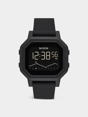 Nixon Women's Siren All Black Digital Silicone Watch