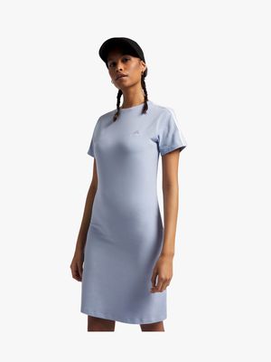 Women's adidas 3-Stripe Fit Blue/White Dress