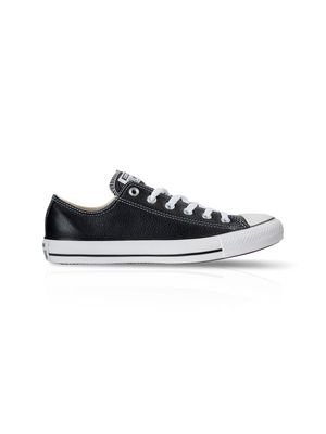 Converse Men's Chuck Taylor All Star Leather Low Black Sneaker