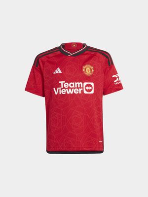 Youth adidas Manchester United 23/24 Stadium Home Jersey