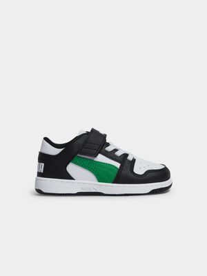 Junior Infant Rebound Layup Whte/Black/Green Sneakers