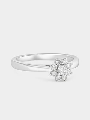 White Gold 0.28ct Lab Grown Diamond Star Ring