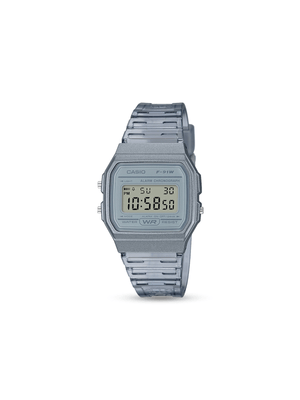 Casio Retro Square Transparent Digital Grey Watch