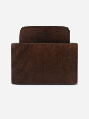 @home Madera Square Coasters Set/4 with Holder
