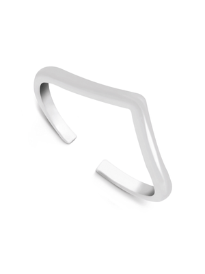 Sterling Silver Women's Wishbone Toe Ring
