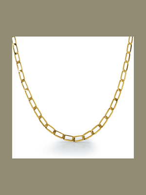 Yellow Gold & Sterling Silver bonded together Curb Chain