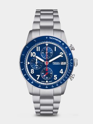 Fossil Sport Tourer Navy Dial Stainless Steel Bracelet Chronograph Watch