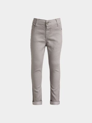 Jet Young Boys New Grey Color Denim Pants Twill