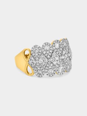 Yellow Gold 1.00ct Diamond Starry Night Ring
