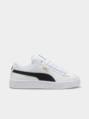 Puma Men's Suede XL White/Black Sneaker