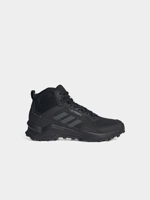 Mens adidas Terrex AX4 Mid GORE-TEX Black/Black Hiking Shoes