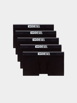 Men's Diesel Black Umbx-Damien Five Pack Boxer Shorts
