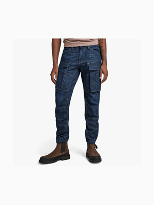 G-Star Men's Rovic Zip 3D Regular Indigo Tapered Jeans