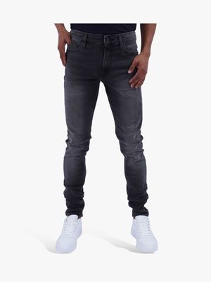 Men's Guess Grey Jet  Wash Super Skinny  Jeans