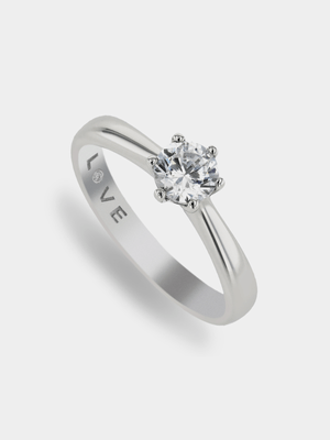 White Gold & 1ct Diamond Solitaire Ring
