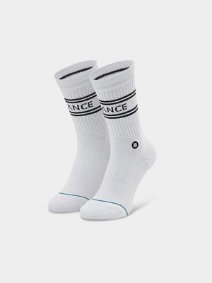 Stance Unisex 3-Pack Basic White Crew Socks