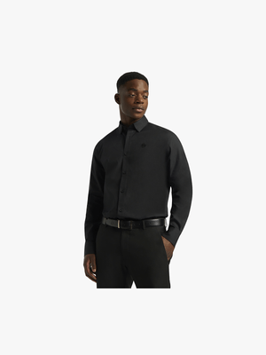 Fabiani Men's Collezione Black Oxford Shirt