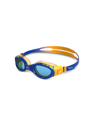 Junior Speedo Futura Biofuse Flexiseal Blue/Mango Goggles