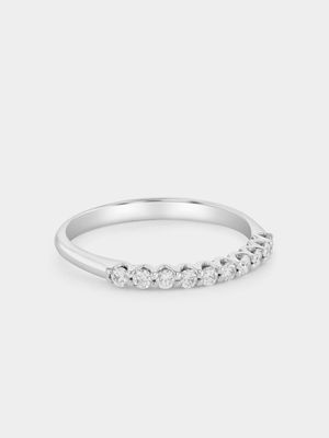 White Gold 0.25ct Diamond Claw-Set Eternity Ring