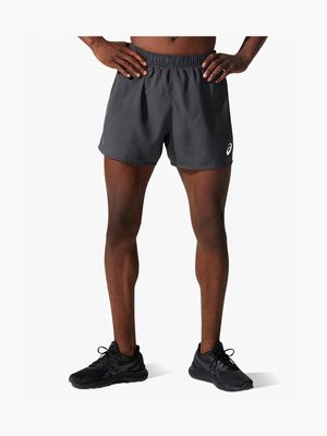 Men's Asics Core 5 inch Grey Run Shorts
