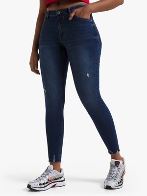 Redbat Women's Dark Wash Super Skinny Jeans