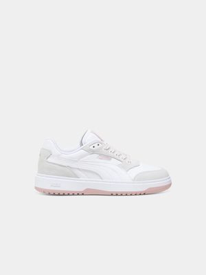 Puma Women's Double Court White/Pink Sneaker