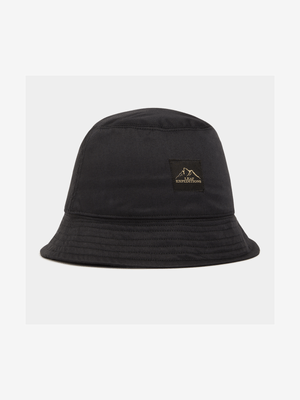 Leaf Men's Black Bucket Hat