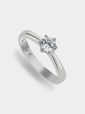 White Gold 0.50ct Diamond Solitaire Ring