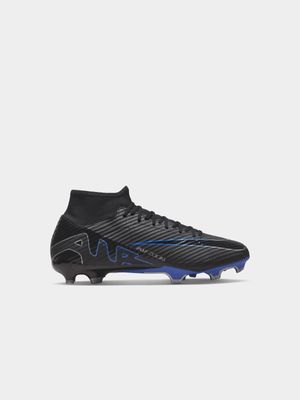 Mens Nike Mercurial Superfly 9 Academy MG Black/Blue Soccer Boots