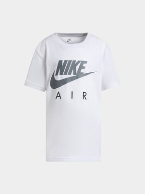 Nike Boys Kids Futura Air White T-shirt