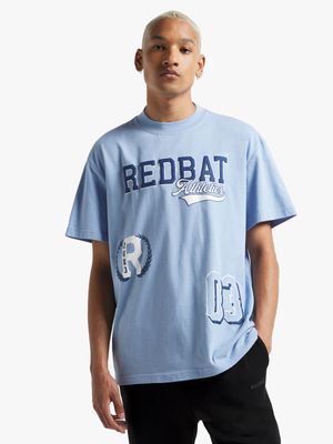 Redbat Athletics Men's Blue Graphic T-Shirt