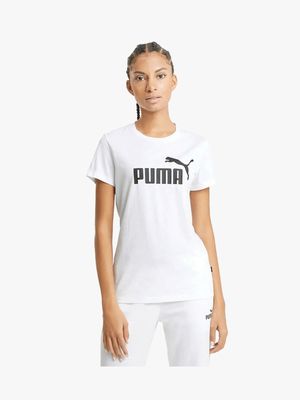 Women's Puma Essential Logo White Tee